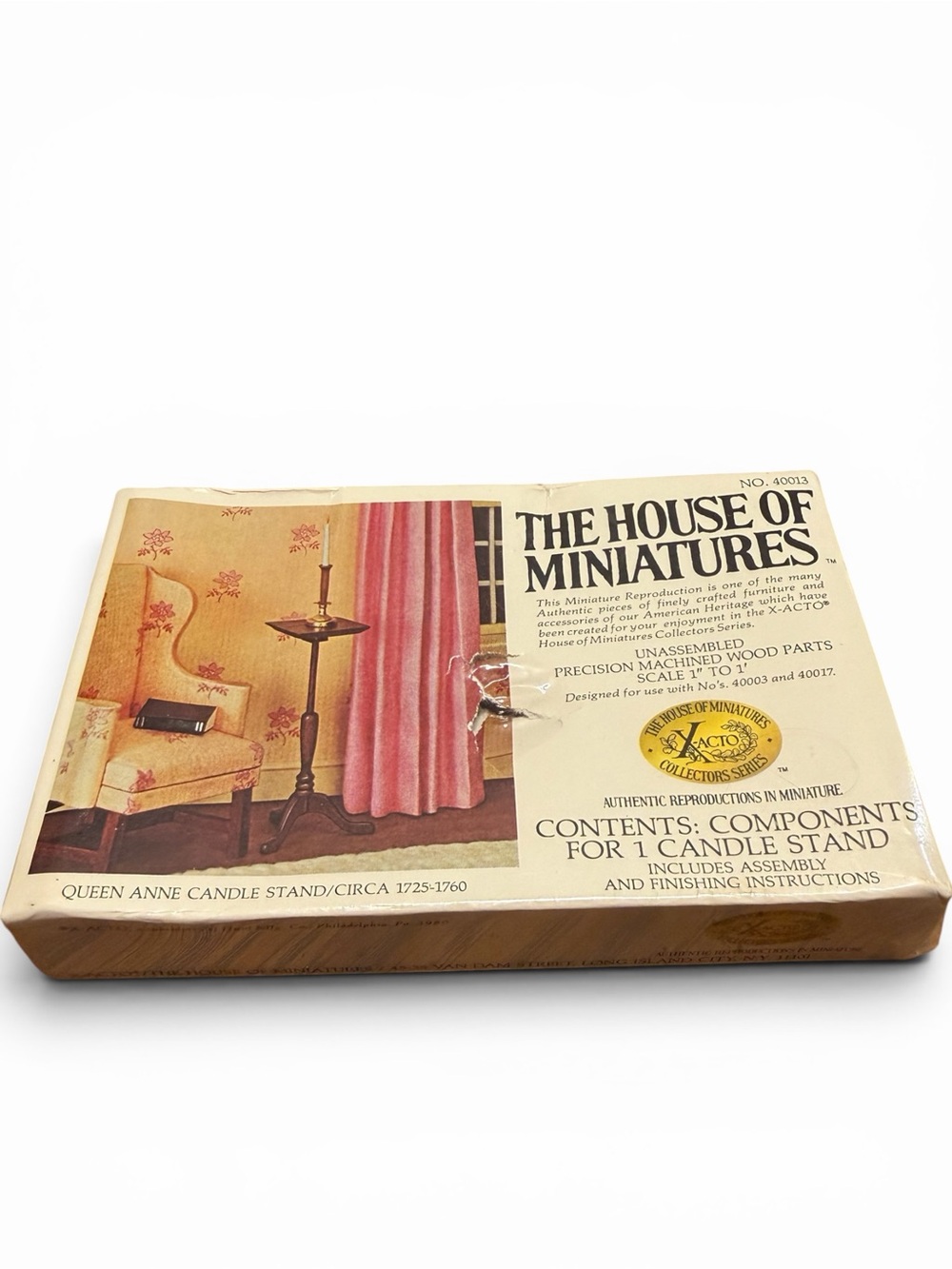 Vintage X-ACTO House of Miniatures Queen Anne Candle Stand Sealed 1980